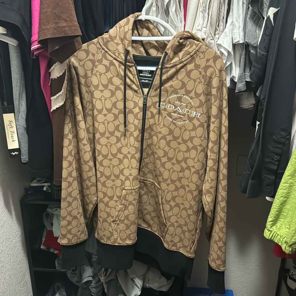 Coach oversized zip up